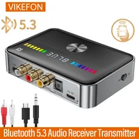 VIKEFON-receptor de Audio NFC Bluetooth 5,3, transmisor Digital a analógico, convertidor DAC, adaptador inalámbrico de música sin pérdidas de baja latencia