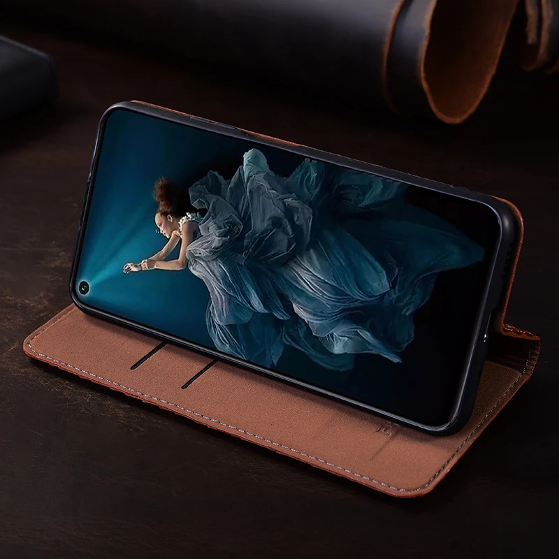 حافظة جلدية أصلية بنمط النعامة لهاتف Oneplus 6 6T 7 7T 8 8T 9 9R 9T 10 10T 10R 11 12 12R 13 13T 13R Pro حافظة بطاقات