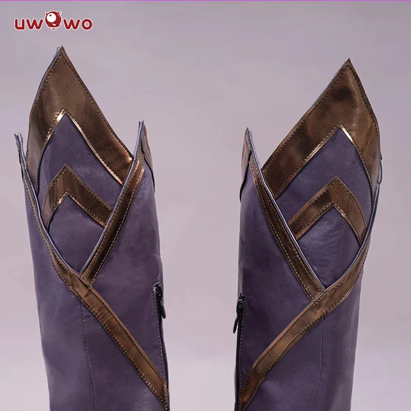 

zizi 2025 UWOWO League of Legends/LOL Coven Ahri Shoes Women High Halloween Cosplay Footwear Boots