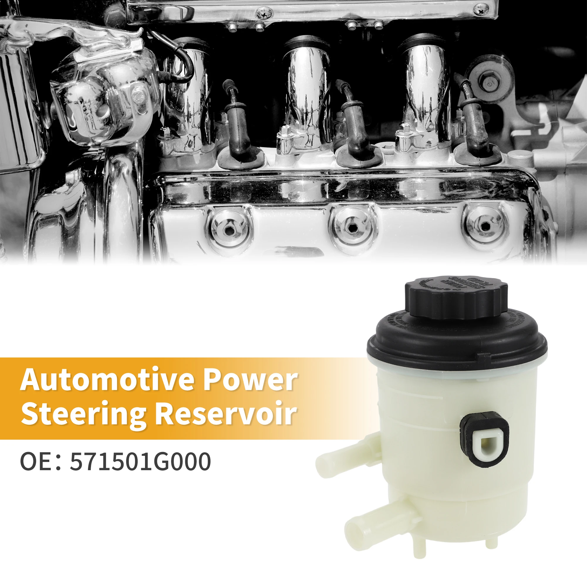 

UXCELL Automotive Power Steering Reservoir No.571501G000 for Hyundai Accent 2006 2007 2008 2009 2010 2011