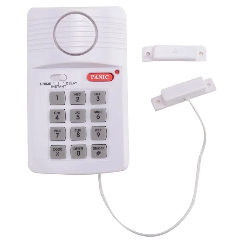 

-[A51I Digital]Loud Wireless Door Alarm Security Pin Panic Keypad For Home Office Garage Shed
