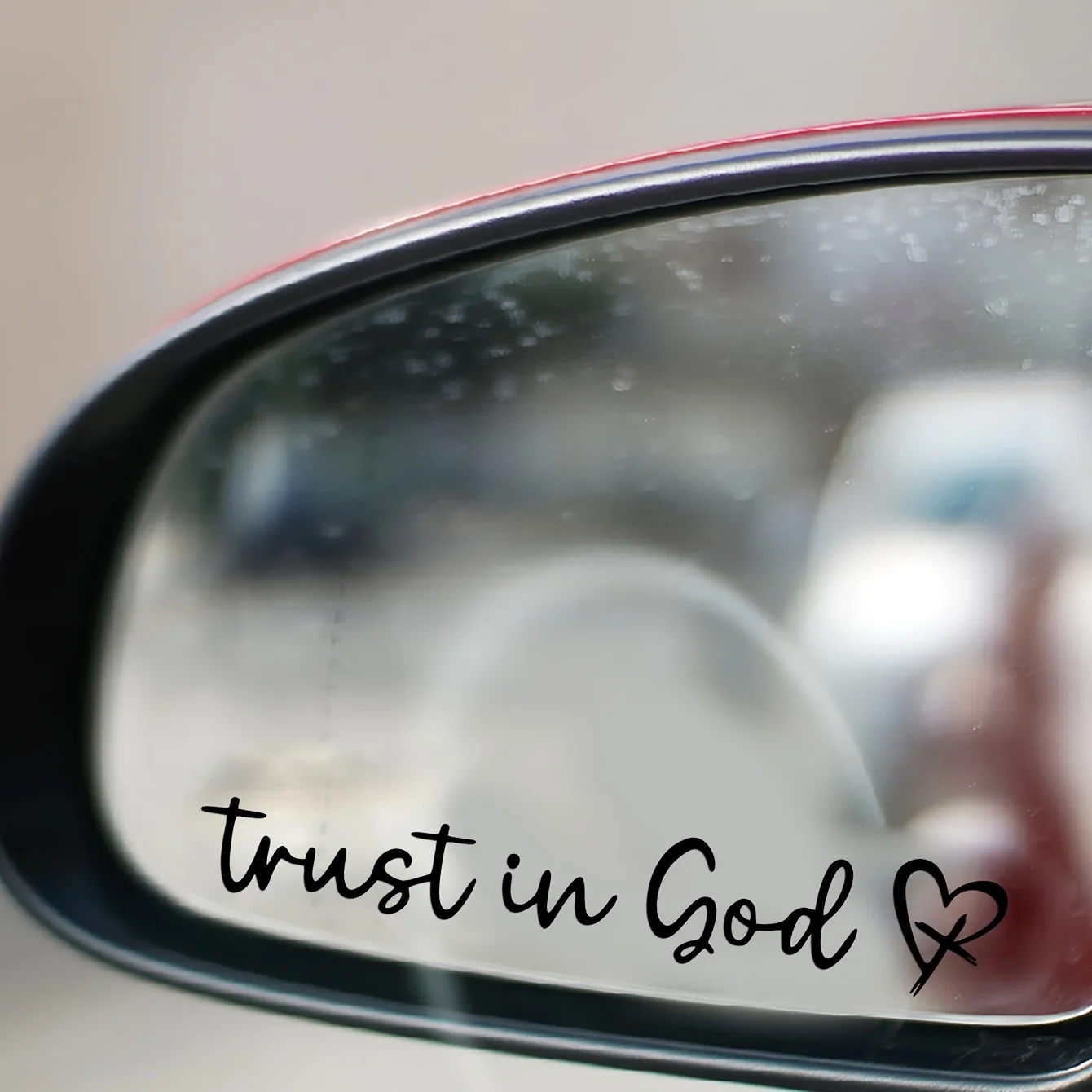 

Наклейка на зеркало и стекло автомобиля «Доверься Богу», юмористическая, легко наклеиваемая виниловая наклейка для автомобиля и домашнего декора