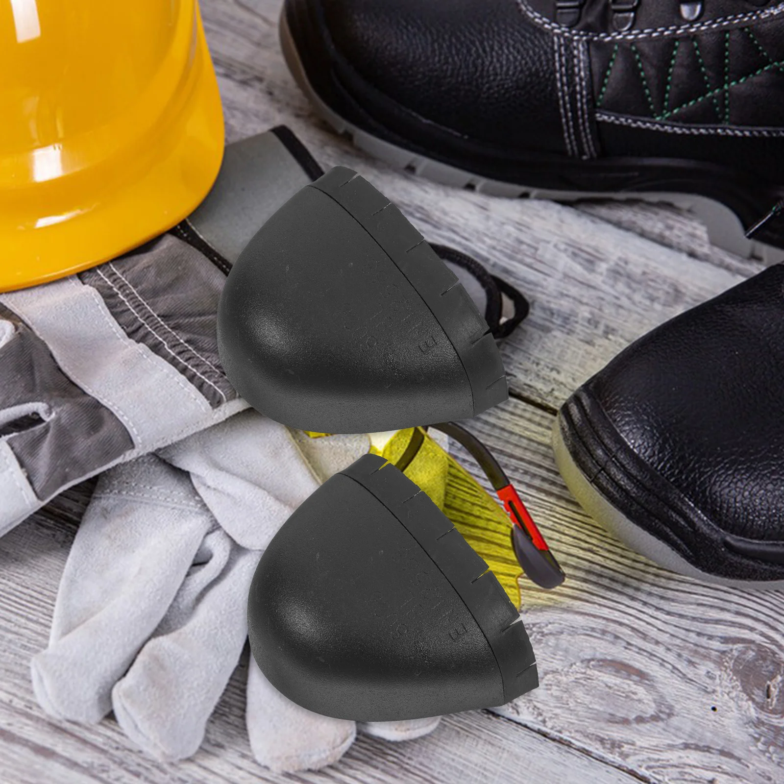 1 Pair Steel Toe Caps Safety Boot Covers For Shoes Size 41 Durable Work Shoe Guard Footwear Accessories Industrial Use