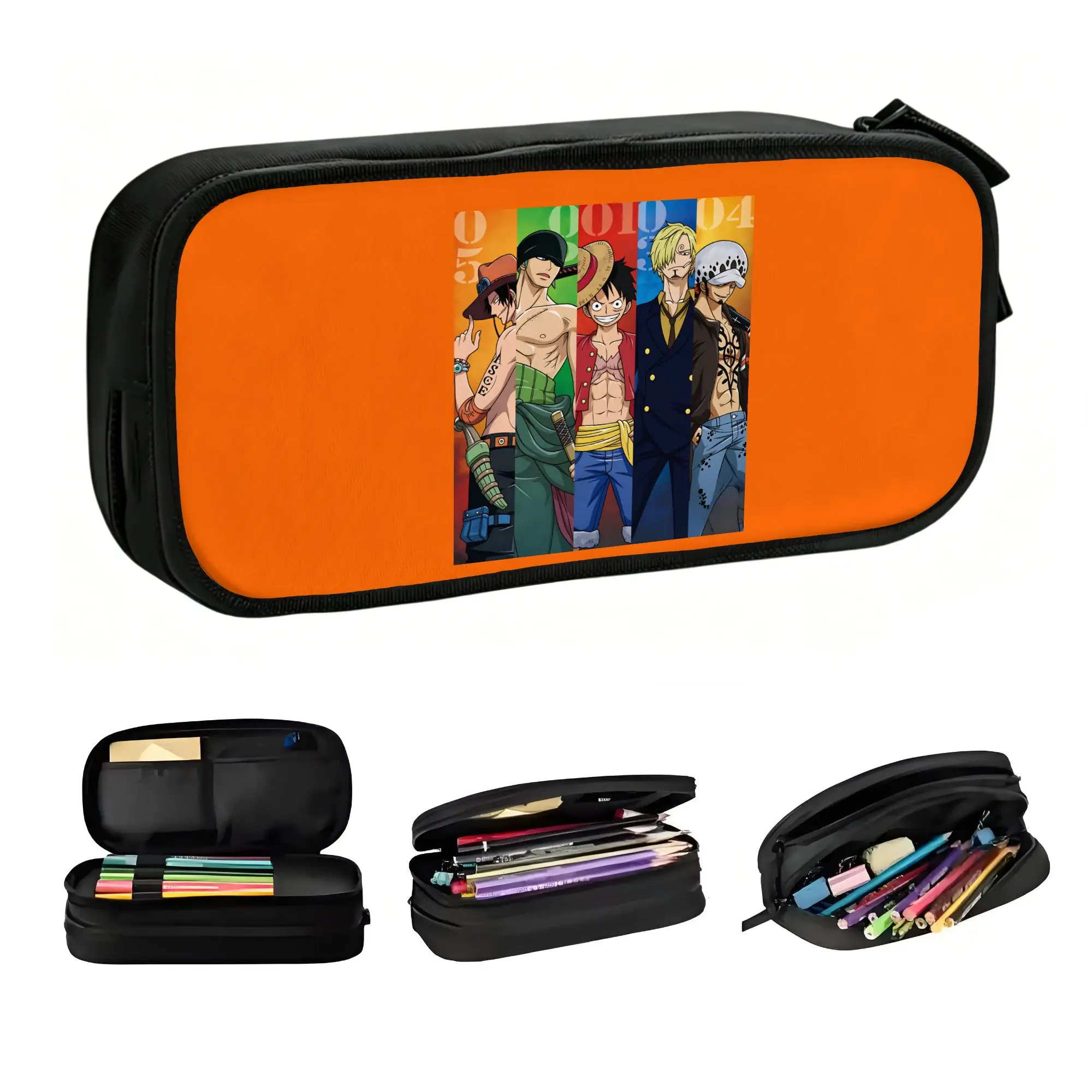Nami One Piece Luffy Roronoa Zoro Pencil Case for Boy Girl Usopp