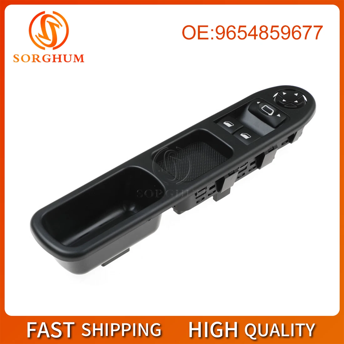 SORGHUM 9654859677 Car LHD Lifter Power Window Switch Left Driver For Peugeot 207 Citroen C3 Picasso 2007 6554QA 6554.PZ 6554.QA