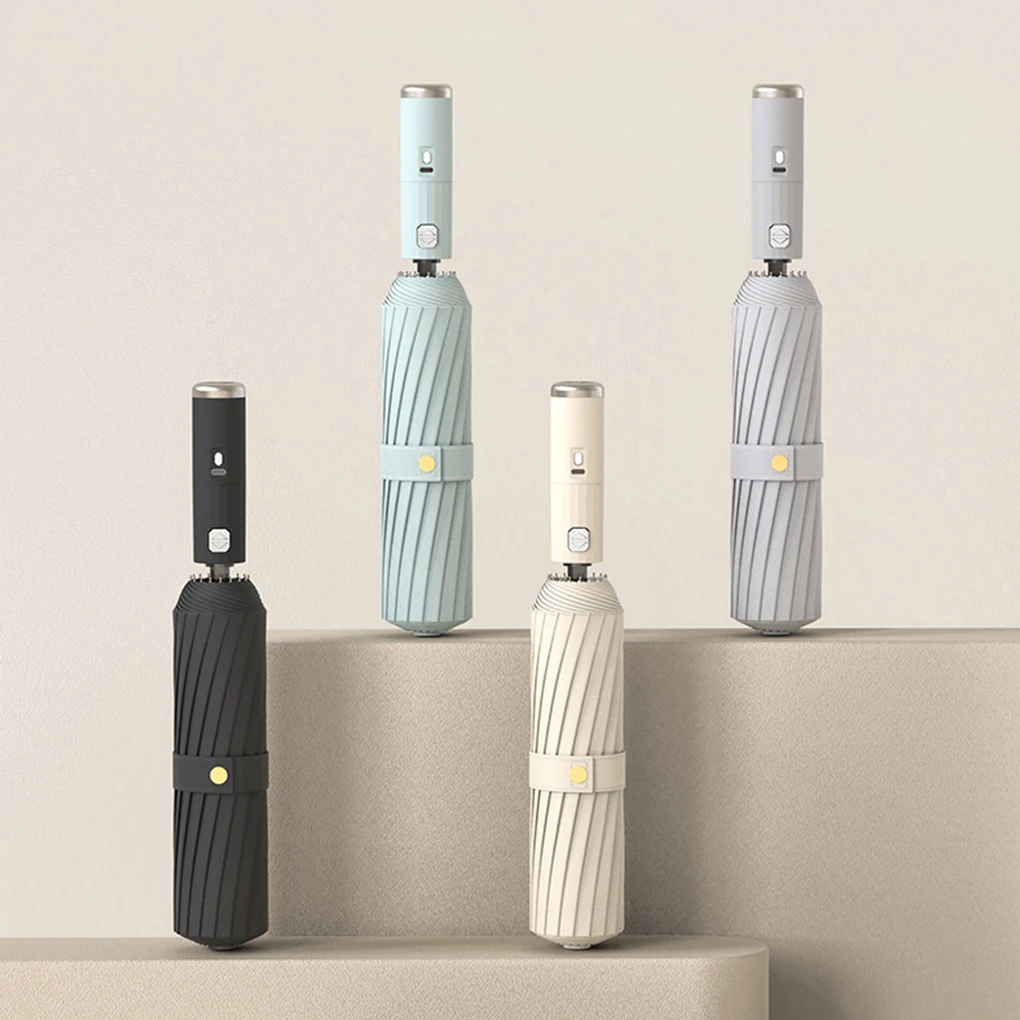 

Portable Umbrella With Fan Convenient Cooling And Sun Protection On Go Adjustable Umbrella For Women black