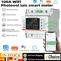 Tuya WiFi Circuit Breaker Bidirectional Metering Power Meter Reclosure Switch Multiple Protections Timing Schedule APP Control