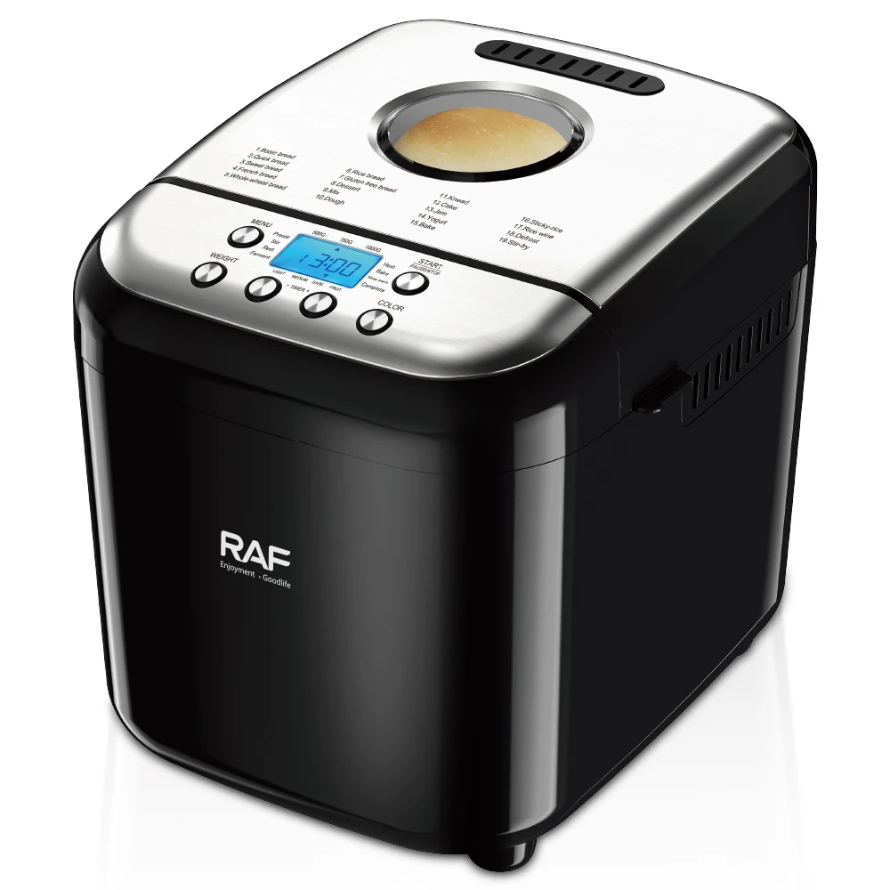 RAF Brand Multifunction Bread Maker With Non-stick Bread Pan For Household Breakfast Easy To Clean