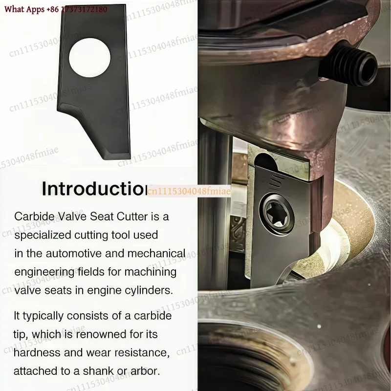 E1 E2 Valve Seat Boring Machine Blade Hard Alloy Solid Cutting Tool Universal One-Time Forming Reamer