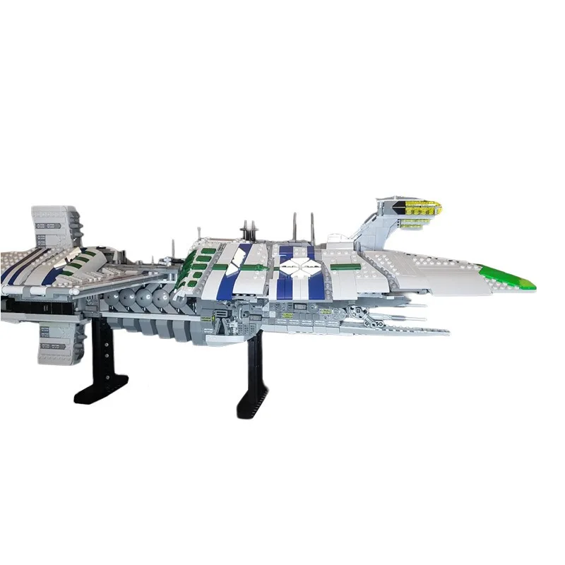 MOC Galactic Class Star Fühlte Bausteine Sci-Fi Kriegsschiff Modell Kit Erwachsene Epic Raumschiff DIY Puzzle Ziegel Spielzeug Kind Geschenke