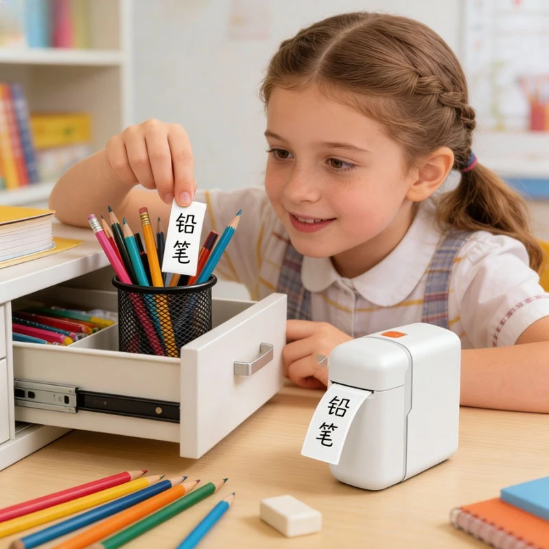 

Белый Bluetooth-принтер для стикеров, мини-машина для изготовления стикеров, карманный термопринтер для этикеток, подарок для детей и студентов, канцелярские товары