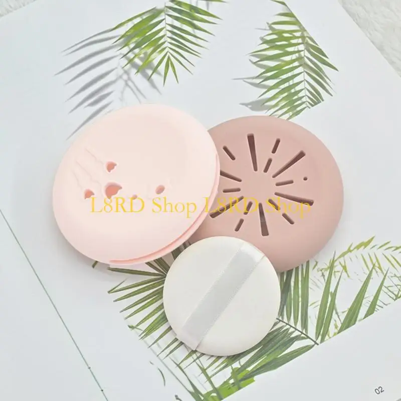 L8rd Makeup Sponges Holder Silicone Storage Box Make Up Puff Container