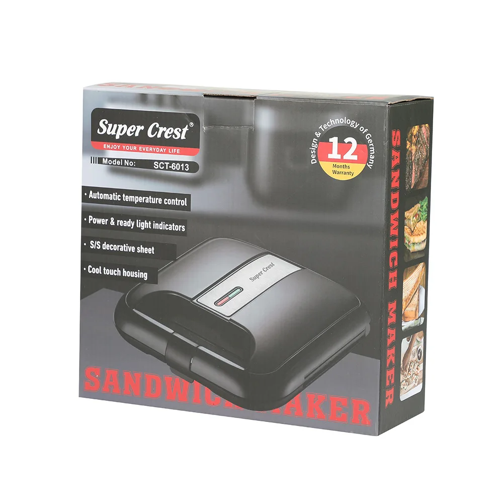 Máquina de sándwich para desayuno, máquina de comida ligera multifunción, mini máquina de pan semiautomática con calefacción de doble cara