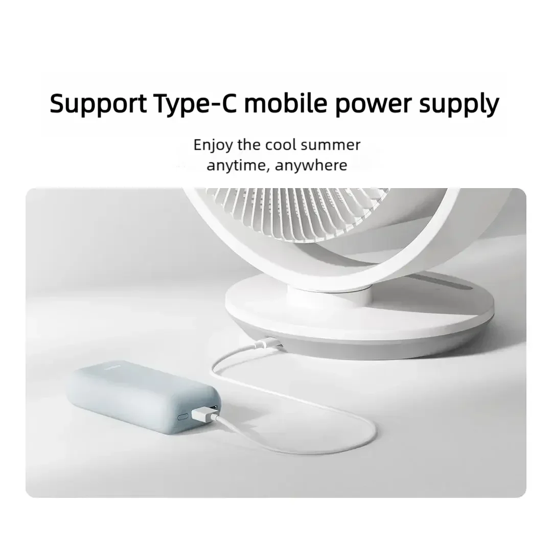 Xiaomi Mijia kipas Desktop Inverter DC, kipas sirkulasi udara asli, Volume udara tinggi, kepala ayun sirkulasi 3D, bekerja dengan kebisingan rendah