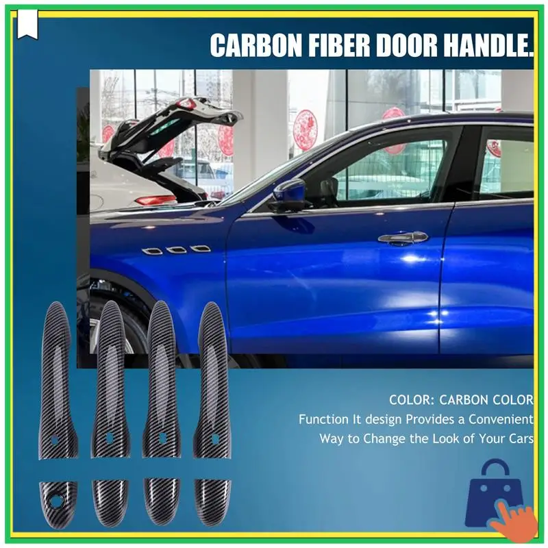 

Advanced Carbon Fiber Outer Door Handle Cover Trim Decoration For Maserati Levante 2016 2017 2018 Ghibli 2014-2018 Quattroporte