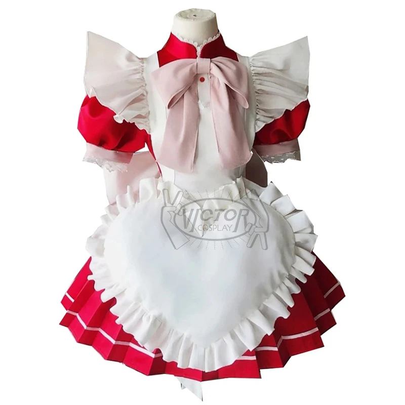 Anime Momomiya Ichigo Maid Dress Cosplay Costume Women Outfit Coffee Lolita Custom Made