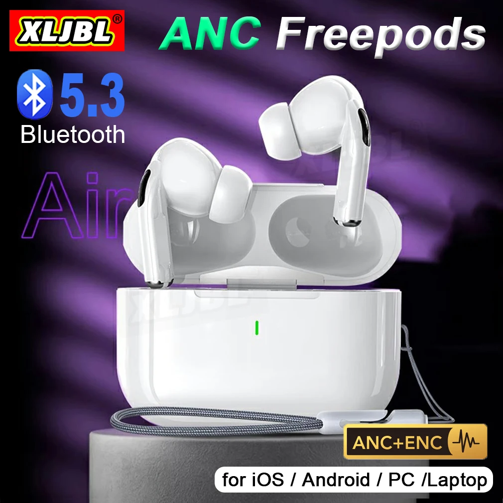 Freepods หูฟังบลูทูธหูฟัง Air บัด Pro 2หูฟังเอียบัดไร้สาย, หูฟังสำหรับเล่นเกมลดเสียงรบกวนสำหรับโทรศัพท์