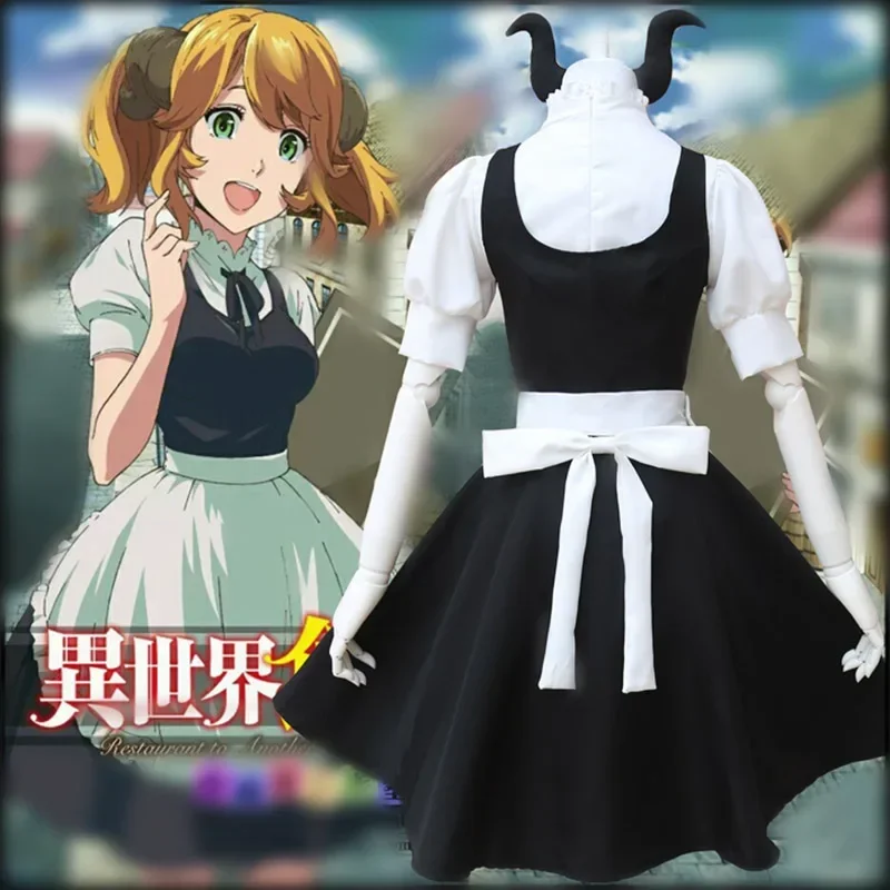 Amine Restaurant à un autre monde Aleita Costumes Cosplay robe de chambre costume filles femme serveuse femme de chambre fête scène Costumes