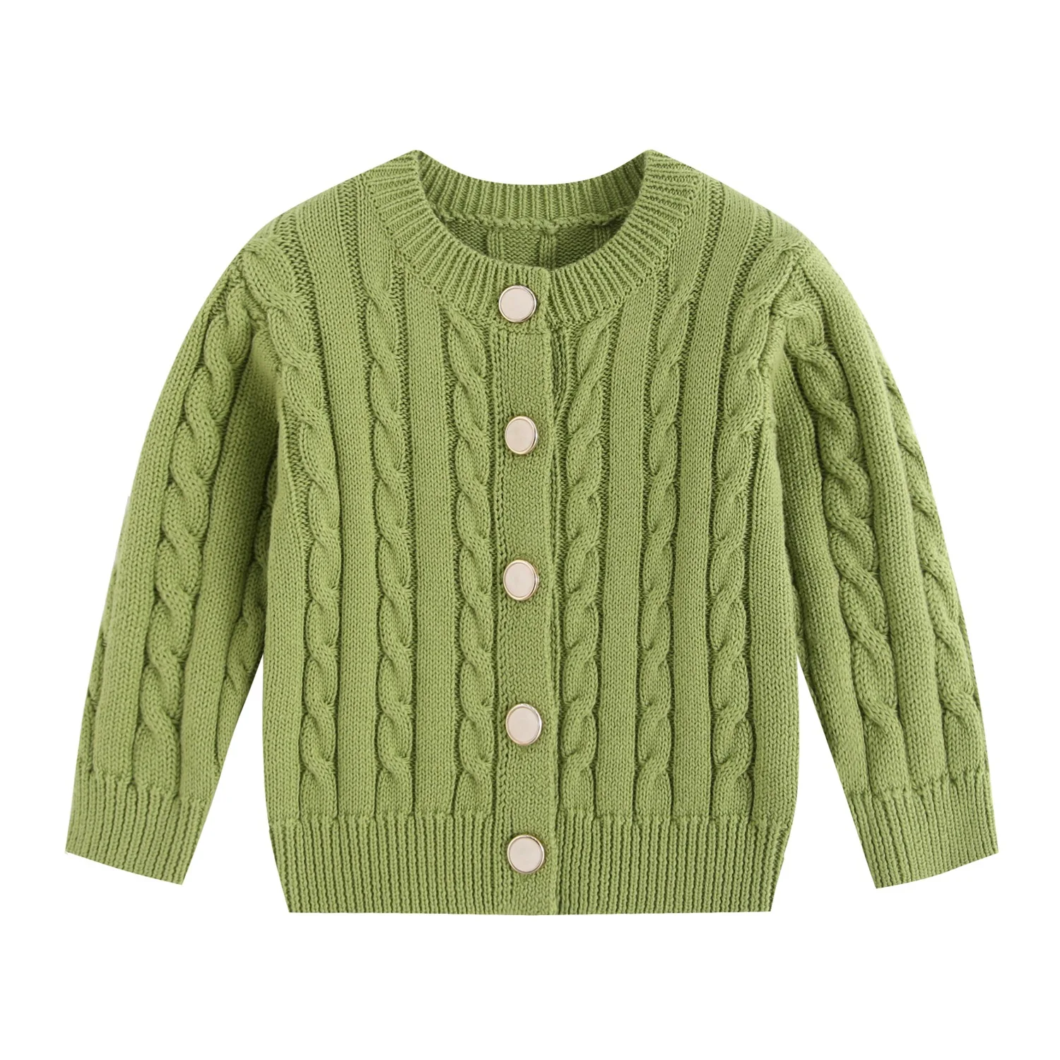 0-5T Toddler Kid Baby Boy Girl Winter Clothes Long Sleeve Knit Sweater Cardigan Casual Plain Knitwear Coat Outfit
