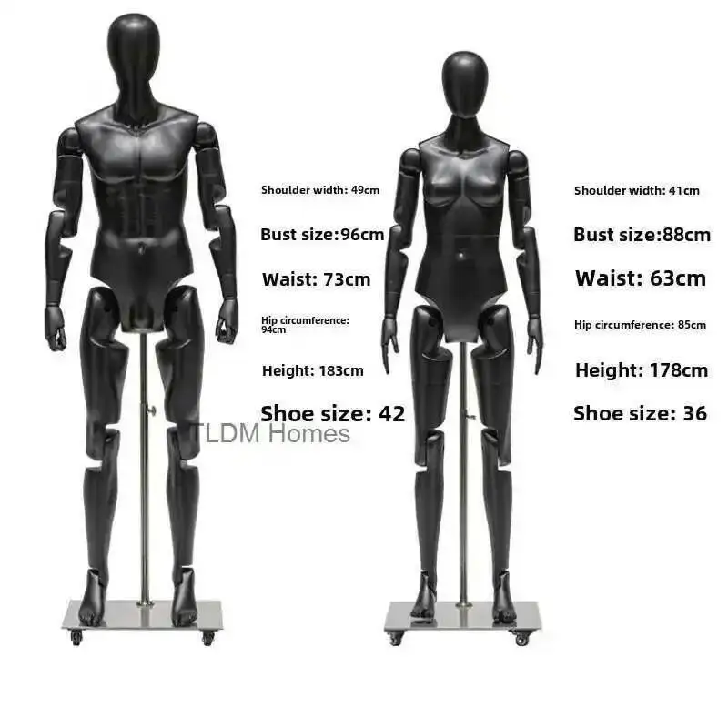 

Mannequin Posture Full Body Shopping Changeable Mall Mannequins for Clothing Store Model Props Luxury Window Display Shelf Dummy