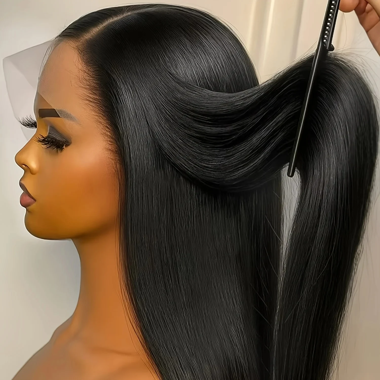 

Парик с прозрачной HD-основой 13x4/13x6, бразильские волосы, предварительно выщипанные, с эффектом baby hair, парик с кружевной застежкой 5x5, идеально прямые волосы