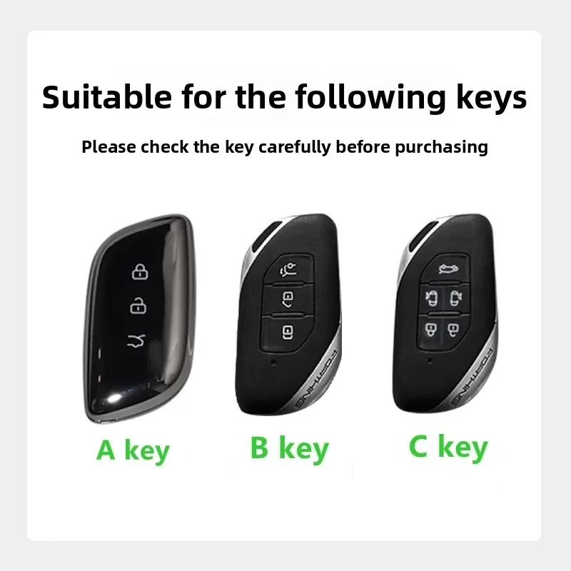 Car Zinc Alloy TPU Key Case Holder Cover For Dongfeng Forthing Fengxing T5 EVO Accessories Car Colorful Key Protective