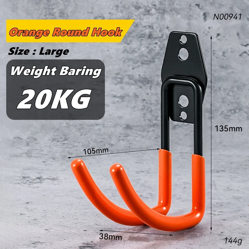 Utility-haken voor garageopslag, garage-tuingereedschapsorganizer, hangende hardware-wandmontagehaken, robuuste gereedschapsopslagorganisator