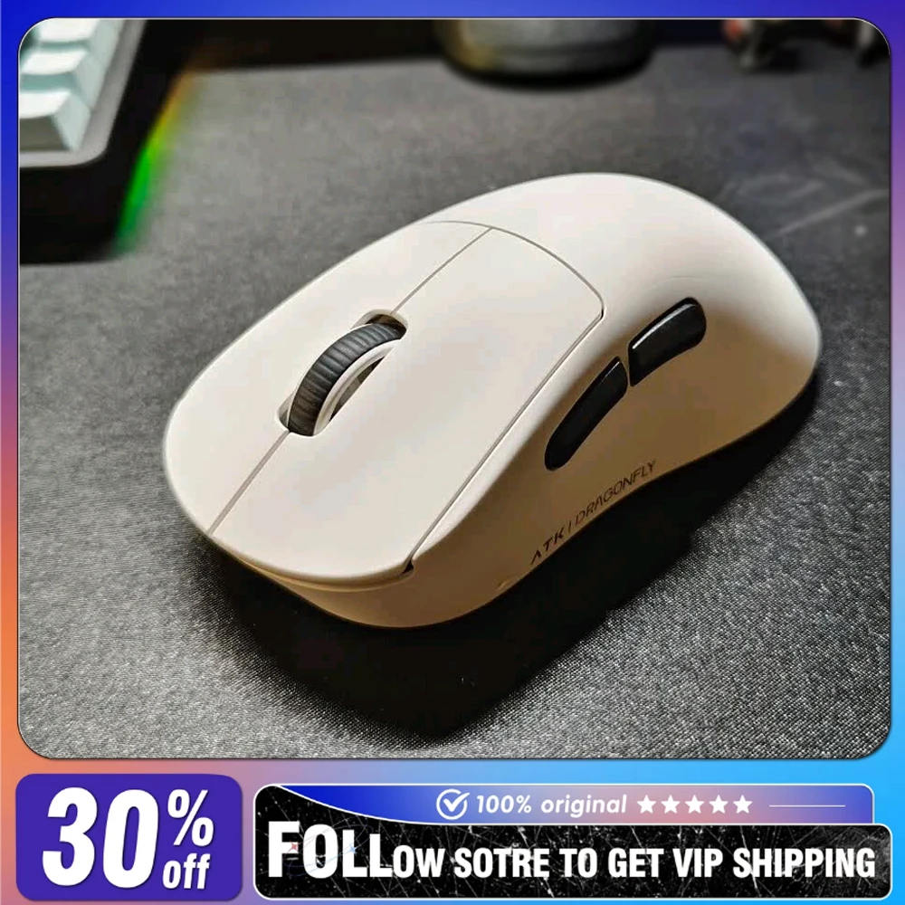 ATK Dragonfly Y9 Series Ultimate Mouse Wireless/Wired Double 8K Right Hand Ergonomics Lightweight Y9 Ultimate E-sports Mouse