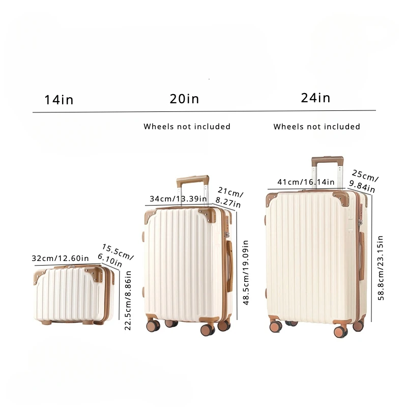 14 Inch Boarding Box Suitcase Suitcase Luggage Suitcase Female Male Students High Value Fashion Password Leather Suitcase