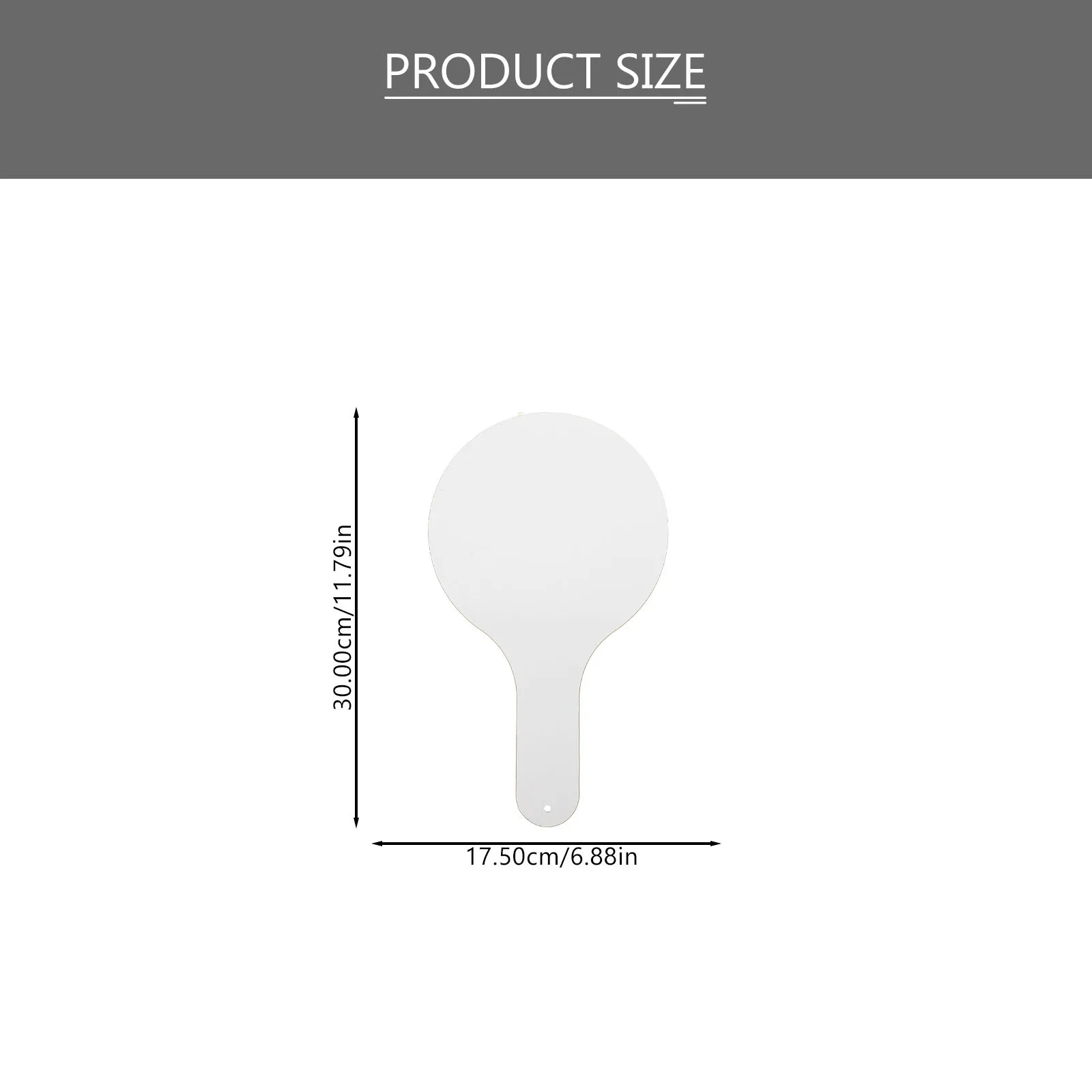 BUTIFULSIC 1 Set Answer Board Handle Design Double Side Erasable Whiteboard School Supplies for Students Handheld Accessory