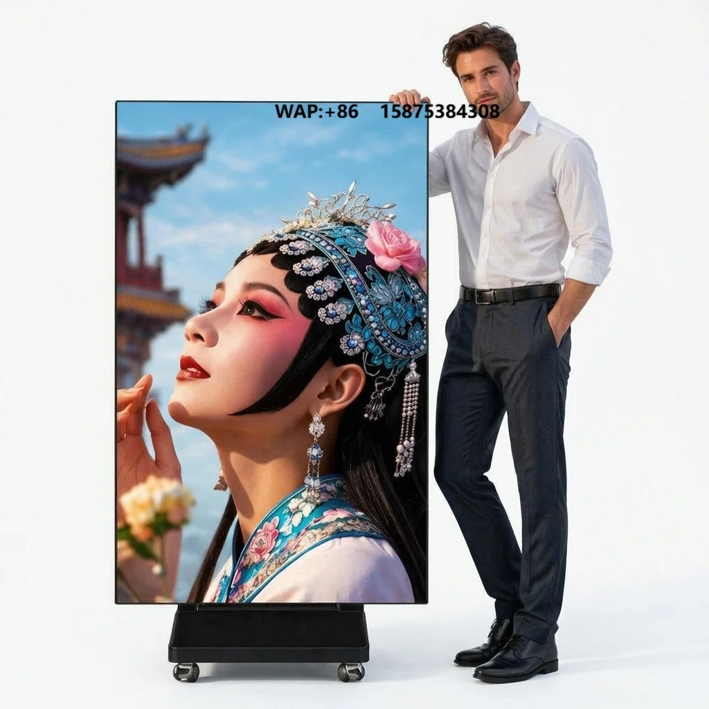 1920X1280mm P2 P2.5 P3.076 P4 Floor Standing Digital Signage LED Display Cloud-Based CMS for Shopping Mall Advertising Poster