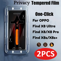 2PCS Privacy Film Tempered Glass for OPPO Find X8 Ultra X8s+ X8 Pro X7 X6/X5 Pro X5 Lite X3 X2 Neo Screen Privacy Protection