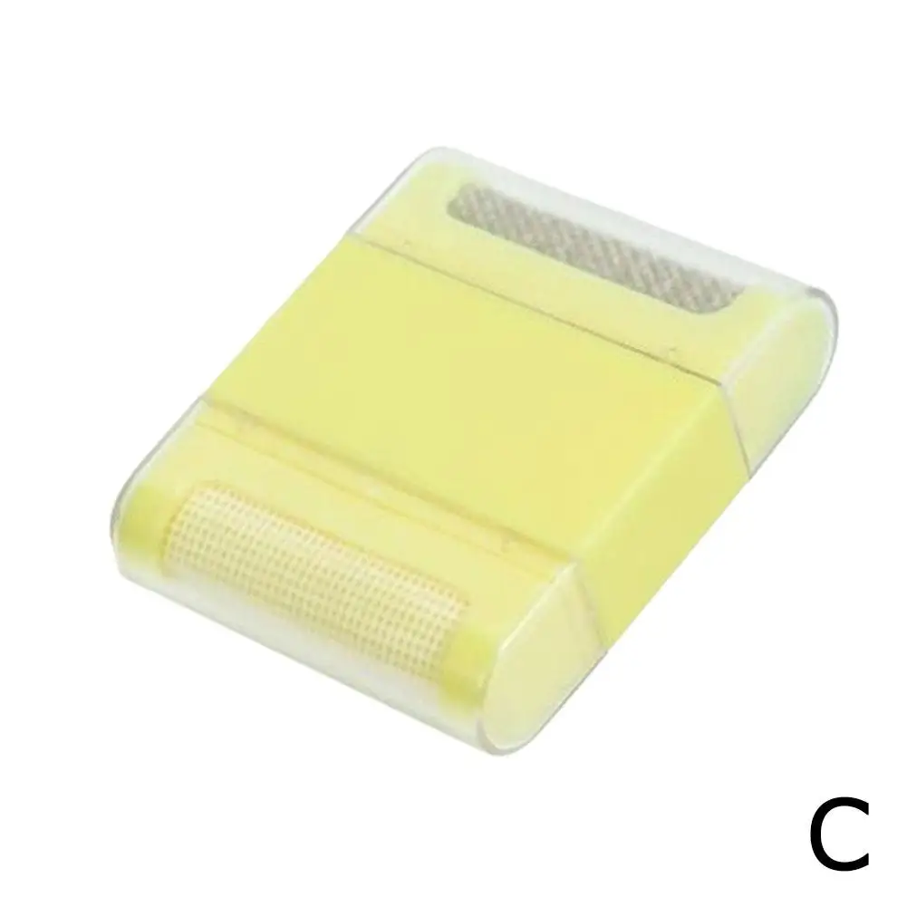 Mini removedor de fiapos manual de duas cabeças, aparador de bola de cabelo, rolos de suéter, barbeador, tapete, pano de limpeza, ferramenta bru o1k7