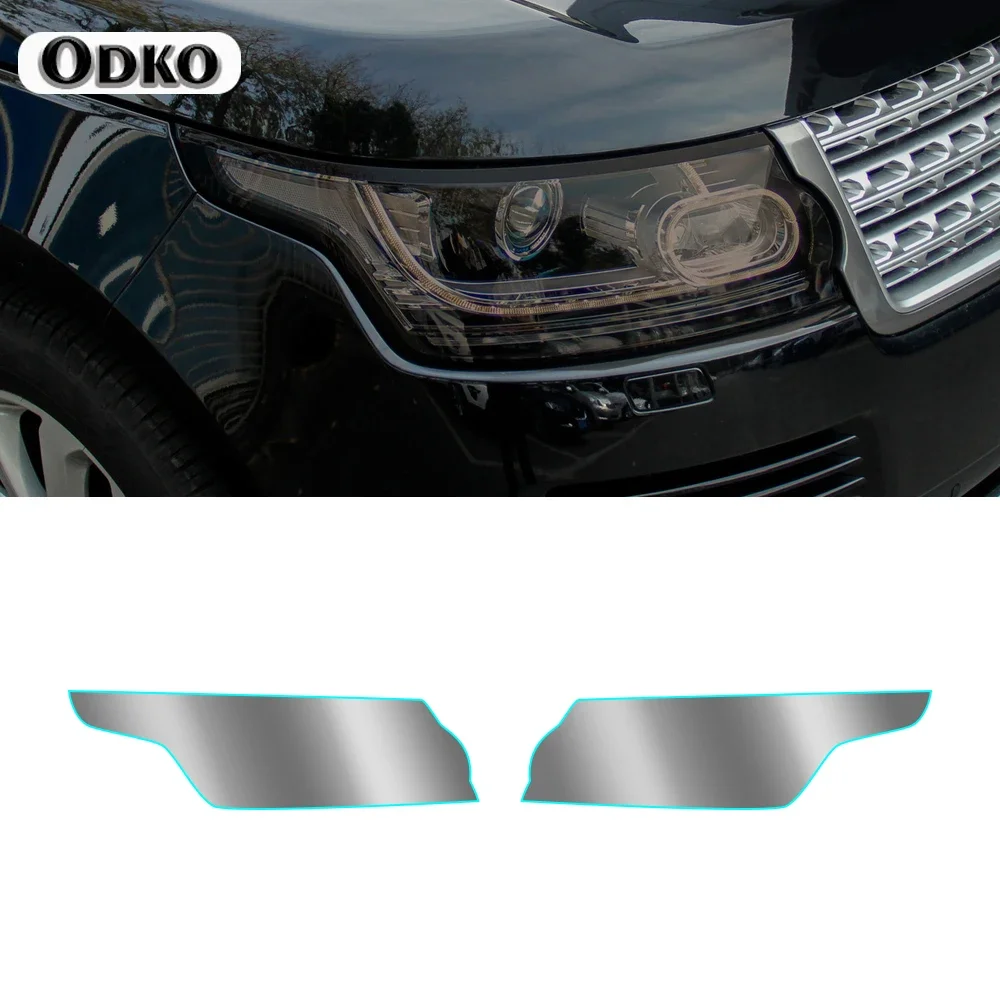 

For Range Rover L405 2013-2021 Car Headlight Tint Black Protective Film Protection Transparent TPU Vinyl Wrap Sticker Accessory