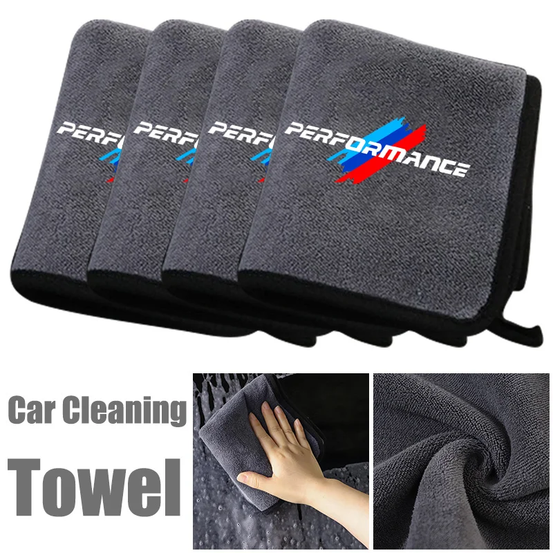 1 Stück Hochwertiges Mikrofaser-Reinigungstuch für die Autowäsche, Trockentuch für BMW Performance E46 E39 E60 F10 F20 F30 F15 F16