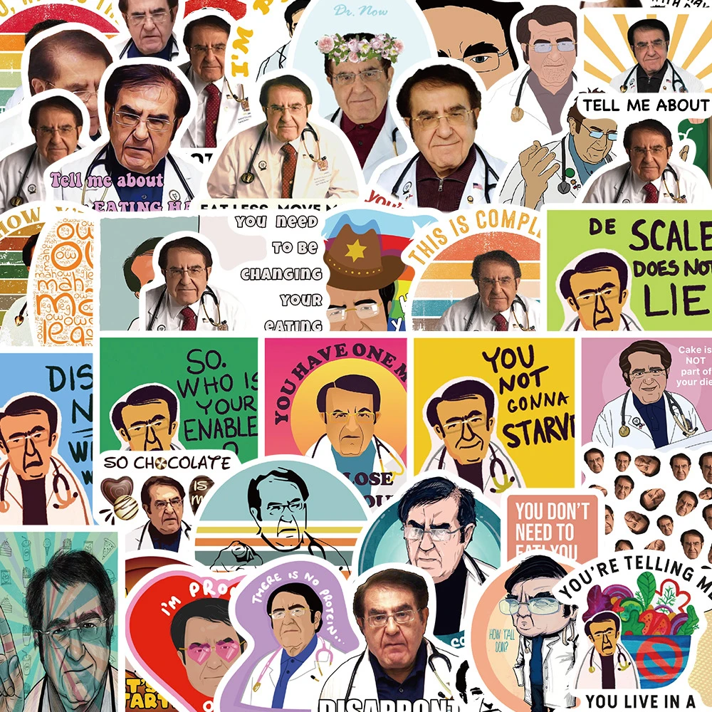Heavy Equipment Stickers - 10/30/50pcs Cartoon Weight Loss Doctor Dr