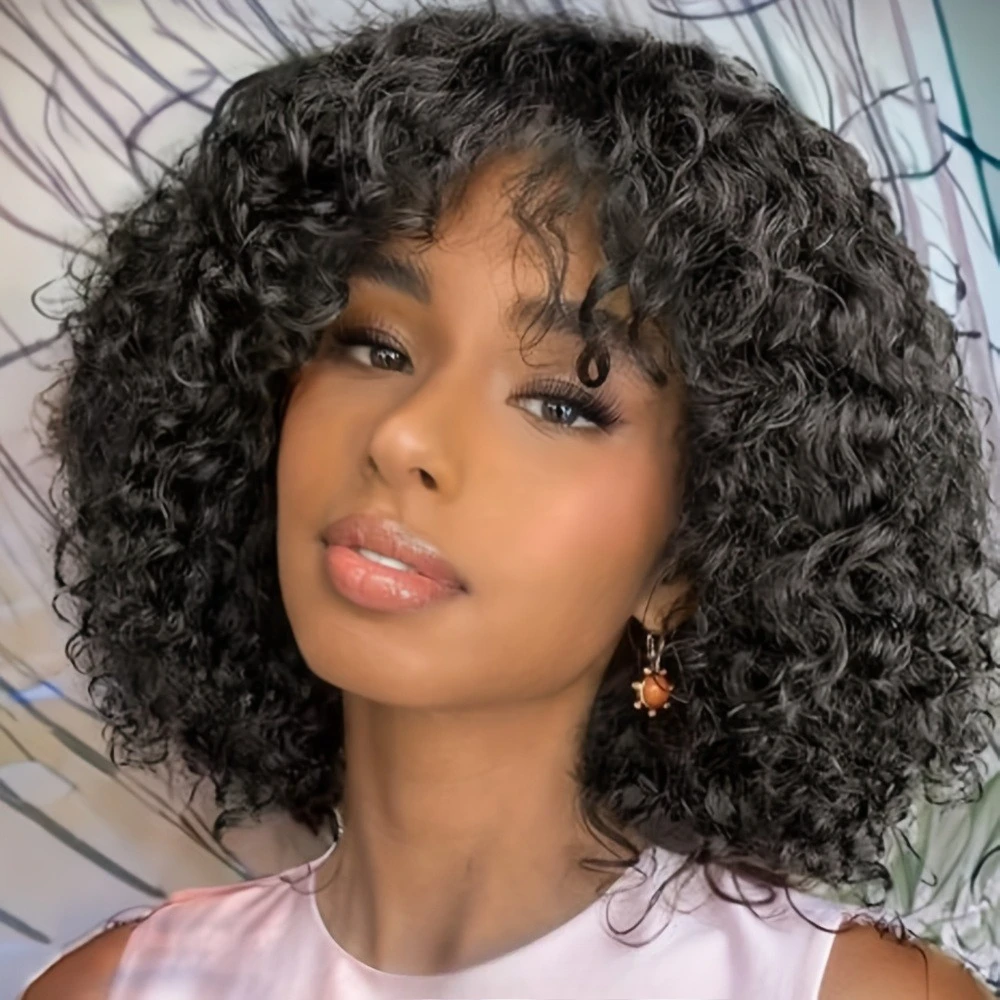 Wig Bob Keriting Rambut Manusi - Hair Care Women ulasan dan harga