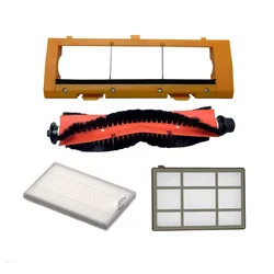 Robot Vacuum Cleaner Roller Brush Cover Dust Hepa Filter for Okami U100 UV/U90 UV/U80 UV,Puron PR10 Robot Vacuum Cleaner Parts