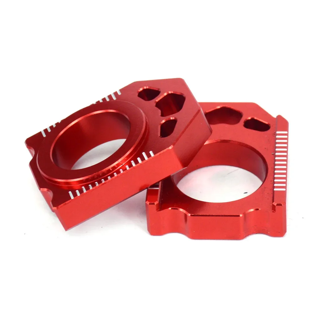 For HONDA CR125R CR250R CRF 250R 250RX 250X 450R 450X 450L 450RL Motorcycle Accessorie Axle Block 1 Pair Rear Chain Adjuster CNC