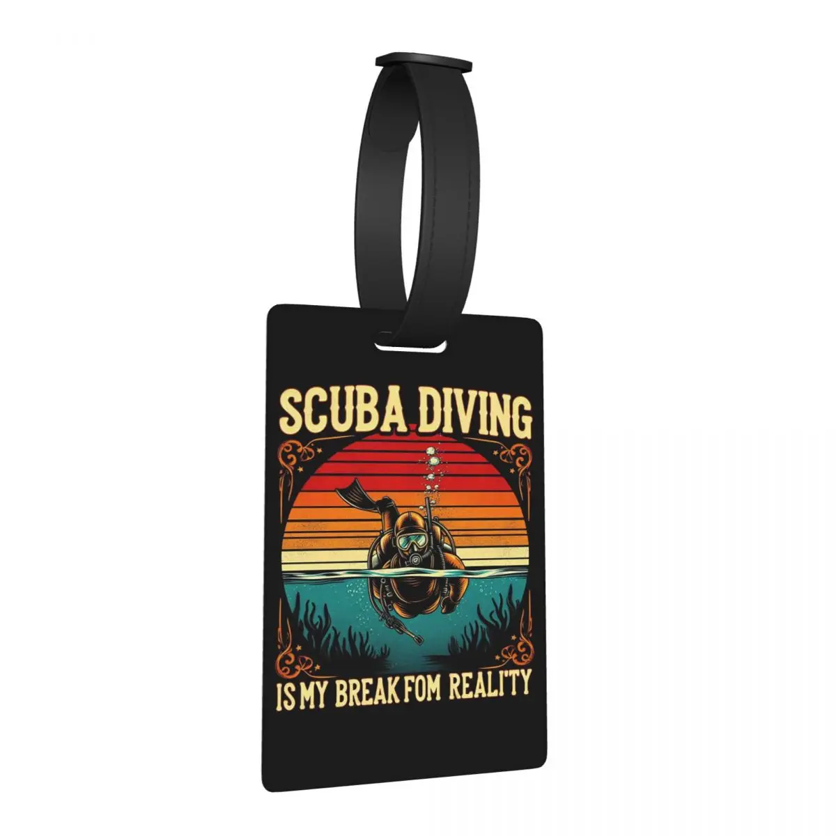 

Dive Scuba Diving Luggage Tags Suitcase Accessories Travel Baggage Boarding Tag Label Holder ID Name Address