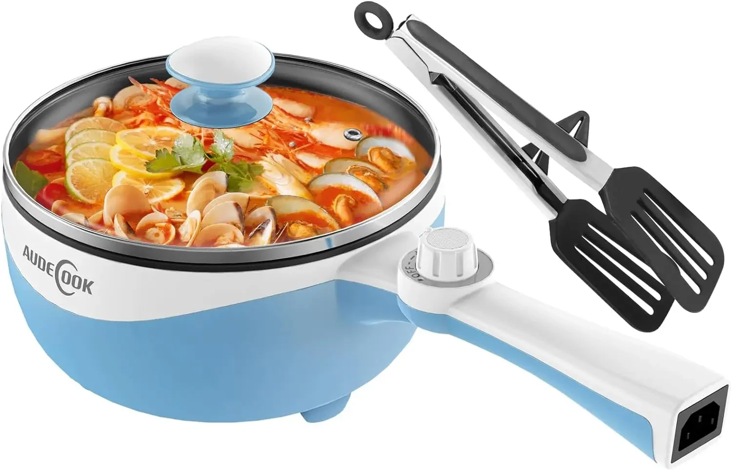 

2024 NEW 1.7L Mini Electric Skillet Portable Nonstick Sauté Pan w/ Power Adjustment, Rapid Ramen Cooker Travel Multicooker