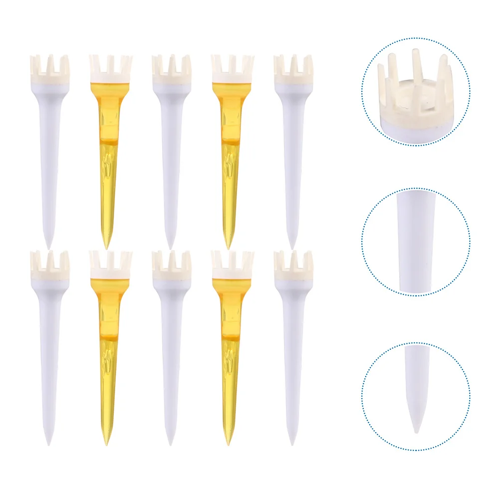 

20Pcs Plastic Golf Tees Reliable Accessories for Outdoor Sport Practice Lightweight Compact Storage