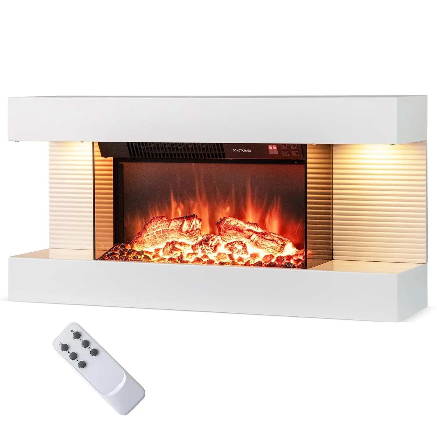 Wall Mounted Electric Fireplace TV Stand 18