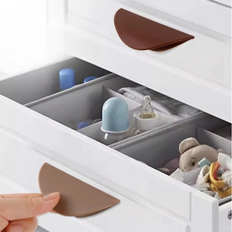 Non Perforated Plastic Handle Window Door Handle Wardrobe Cabinet Drawer Adhesive Sliding Door Auxiliary Handle Wholesale