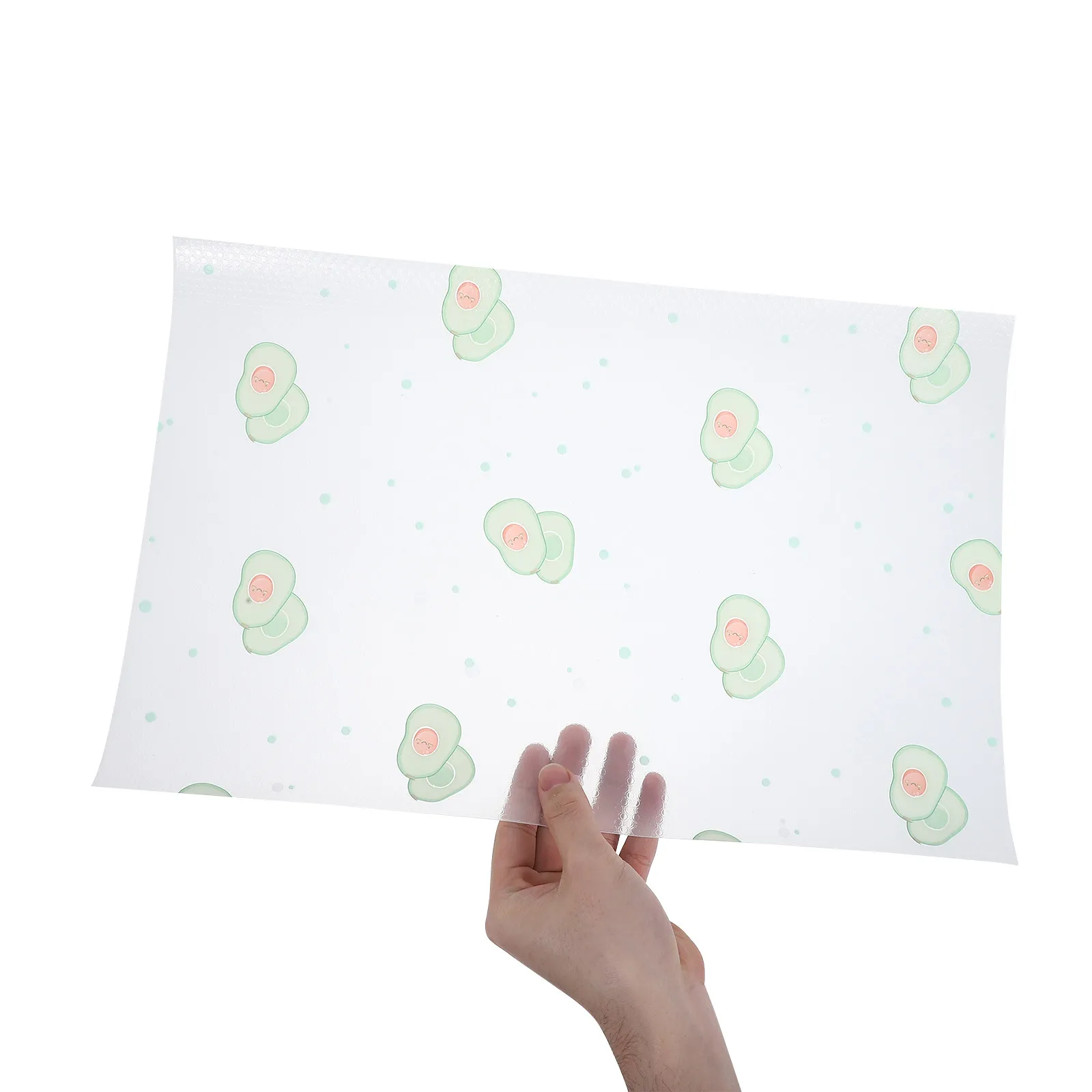 

8Pcs Refrigerator Pads Washable Avocado Pattern Fridge Shelf Liners Drawer Liners Nonslip Table Placemats Kitchen Accessories