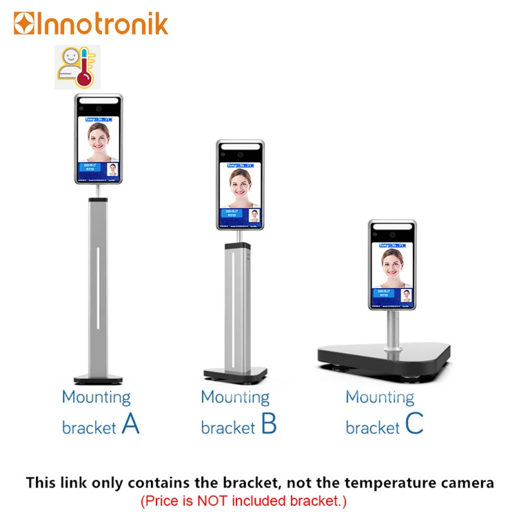 Innotronik Non contact Automatic Face recognition Time Attendance Machine Access Control Body Temperature Measuring Device