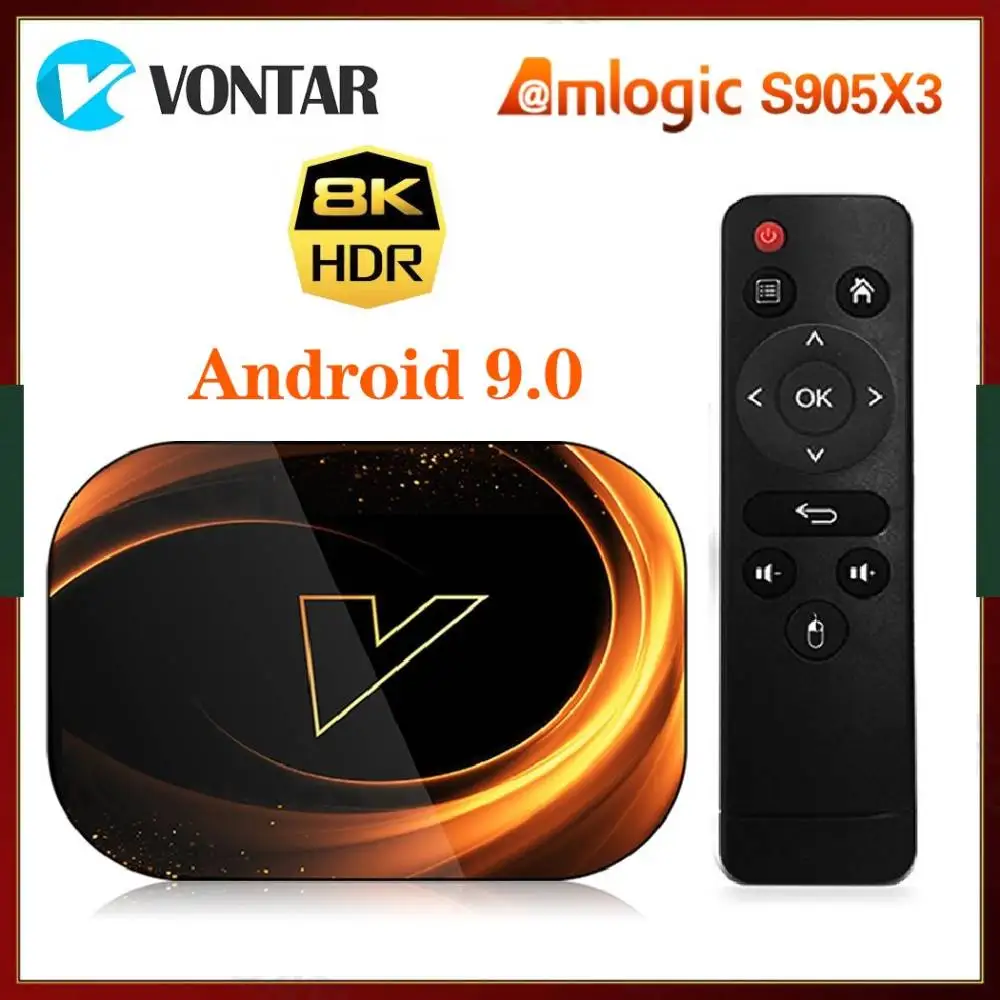 

ТВ-приставка Vontar X3 на Android 128, медиаплеер Amlogic S905X3, 4 + 32/64/1000 ГБ