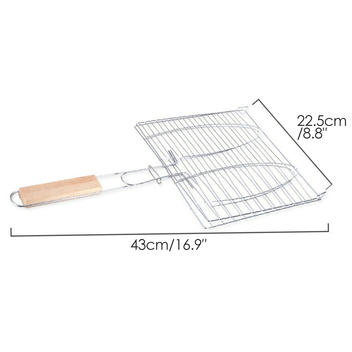 2024 New Barbecue Grilling Basket Fish Grill BBQ Net Steak Meat Mesh Holder Home Tools Outdoor BBQ Cooking Grill Tool