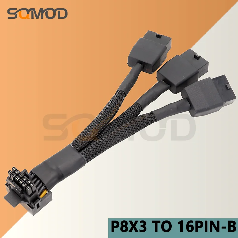 وحدة معالجة الرسومات RTX4090 RTX4080 سلسلة 16AWG 4x8pin 3x8pin PCI-e إلى 16Pin (12 + 4) PCI-e 5.0 12VHPWR موصل 90 درجة الكوع منتج جديد