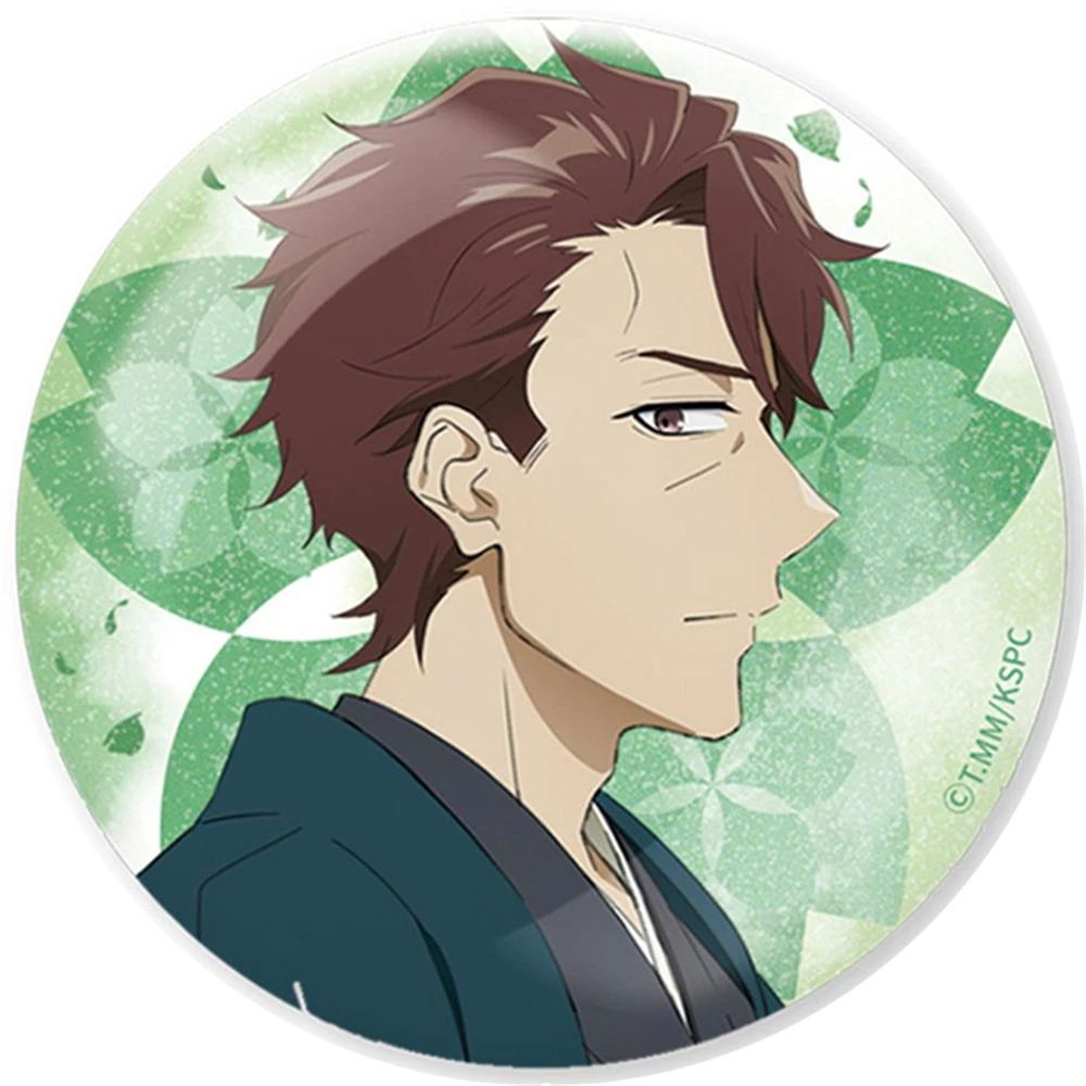 58mm Anime The Yakuza's Guide to Babysitting Cosplay COSTUME Badge Pin SPTE Tinplate Brooch﻿ Prop